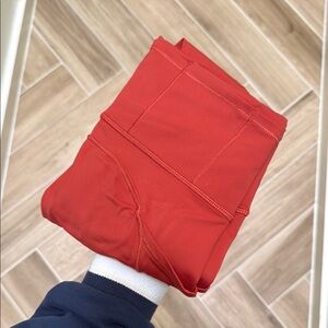 Lululemon Athletica Fast and Free Burnt Orangeish/Red Leggings
